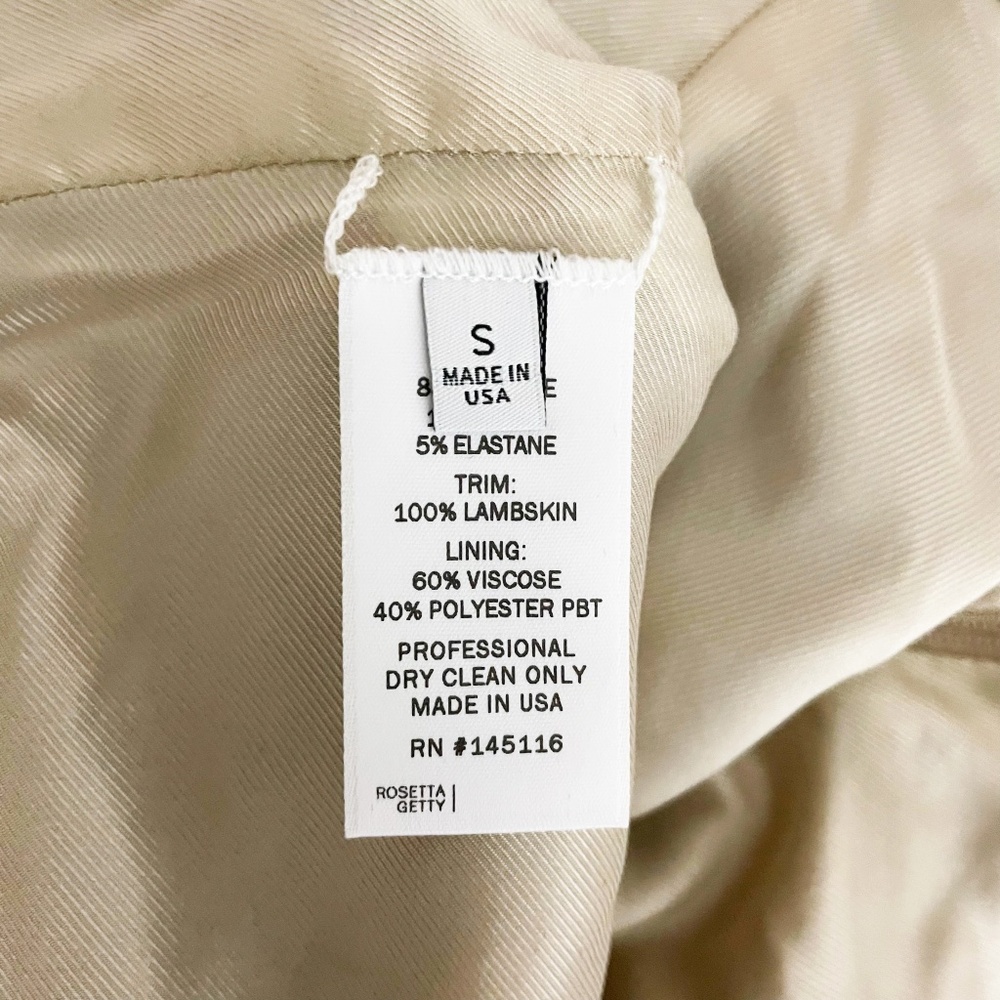 Rosetta Getty Houndstooth Woven Pattern Leather T… - image 3